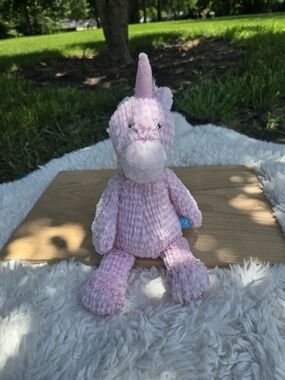 Plush Pink Unicorn Stuffed Animal - Soft Cuddly Toy